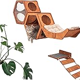 Wall Cat Shelves Wood Cat Wall Shelves Cat Furniture - Wooden Cat Shelf Wall Mounted Cat Wall Furniture - Indoor Cats Rustic 