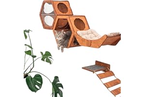 Wall Cat Shelves Wood Cat Wall Shelves Cat Furniture - Wooden Cat Shelf Wall Mounted Cat Wall Furniture - Indoor Cats Rustic 