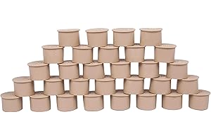 SummitLink Pool Cover Compatible for Fence Hole Deck Patio Ground Pool Caps (30pcs, Beige)
