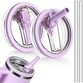 2 Pack 30 oz Leak Proof Lid for Stanley Quencher, 30 oz Tumbler Flip Straw Lid, Spill Proof, Reusable, BPA-Free, Tumbler Cover Compatible with 30oz Stanley Cup