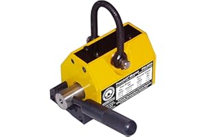 MAG-MATE PNL PNL0250 Powerlift Magnet, Heavy Duty Magnet, with 3 to 1 Lift Safety, Rare Earth Magnet with 250 lbs Lifting Capacity, Yellow or Green in Color