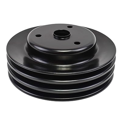 Buy A Team Performance Crankshaft Pulley Triple Groove Lwp Long Water Pump Compatible With Small Block Chevy Sbc 262 265 267 2 302 305 307 327 350 400 Black Steel Online In Indonesia B08cqb7txc