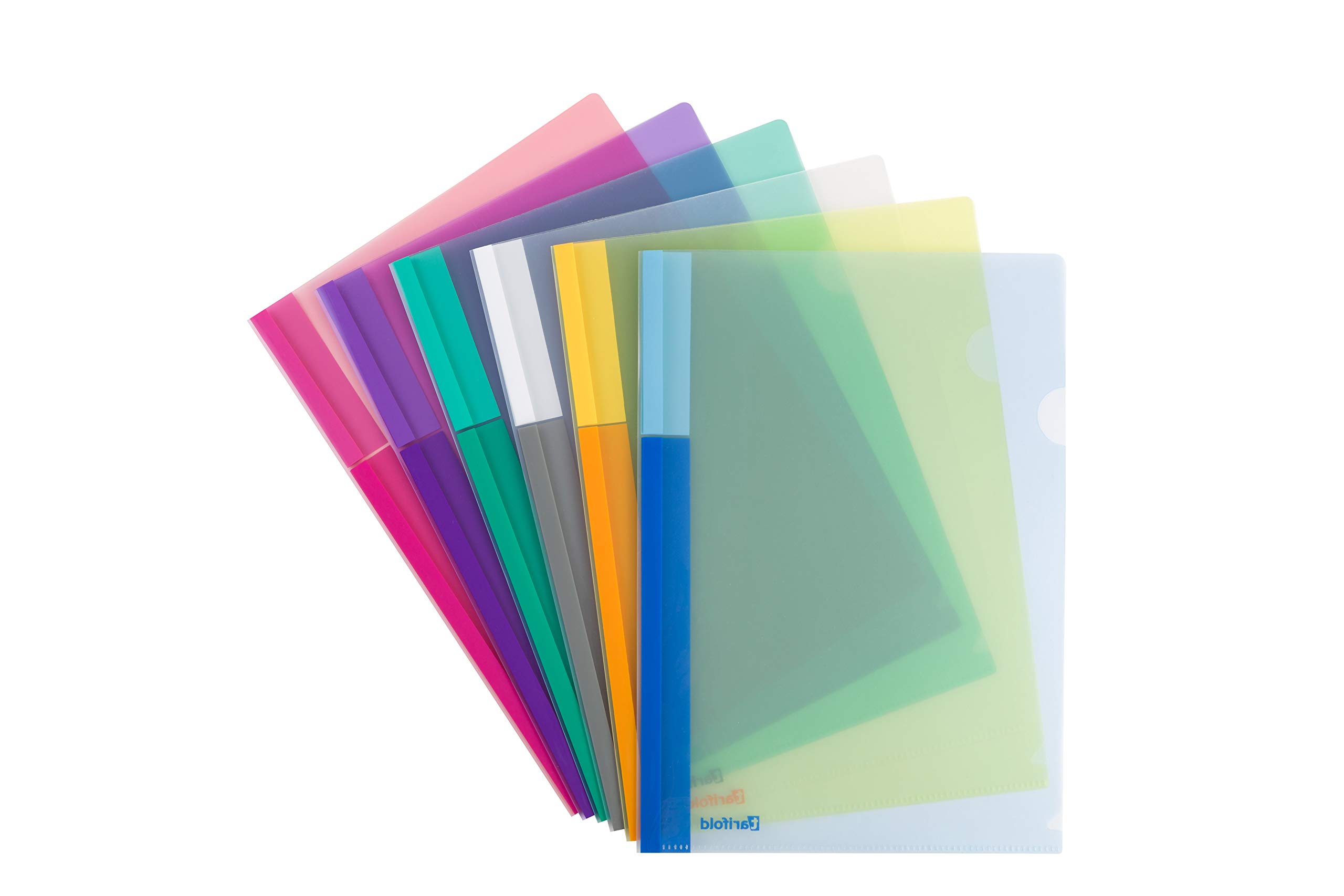 Tarifold ES 511529 – Pack of 24 Folders Dossier Clipboard A4 PP, Translucent Colours