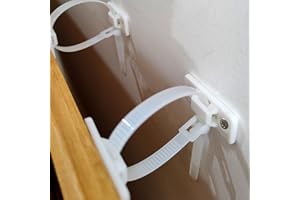 Wall Anchors Furniture Secure Straps(with Screws),Adjustable Safety Anti-Tip Wall Anchors Kit for Bookshelf,Dresser,Shelf,Cab