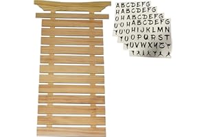 VICTORY MARTIAL ARTS 12 (Twelve) Belt Karate Martial Arts Belt Display - Thick Wood - Includes Stickers