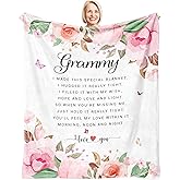 HSEFURNI Grammy Gift Blanket 60" x 50" - Grammy Gifts for Grandma - Grammy Birthday Gifts - Gifts for Grammy from Grandchildren/Grandkids