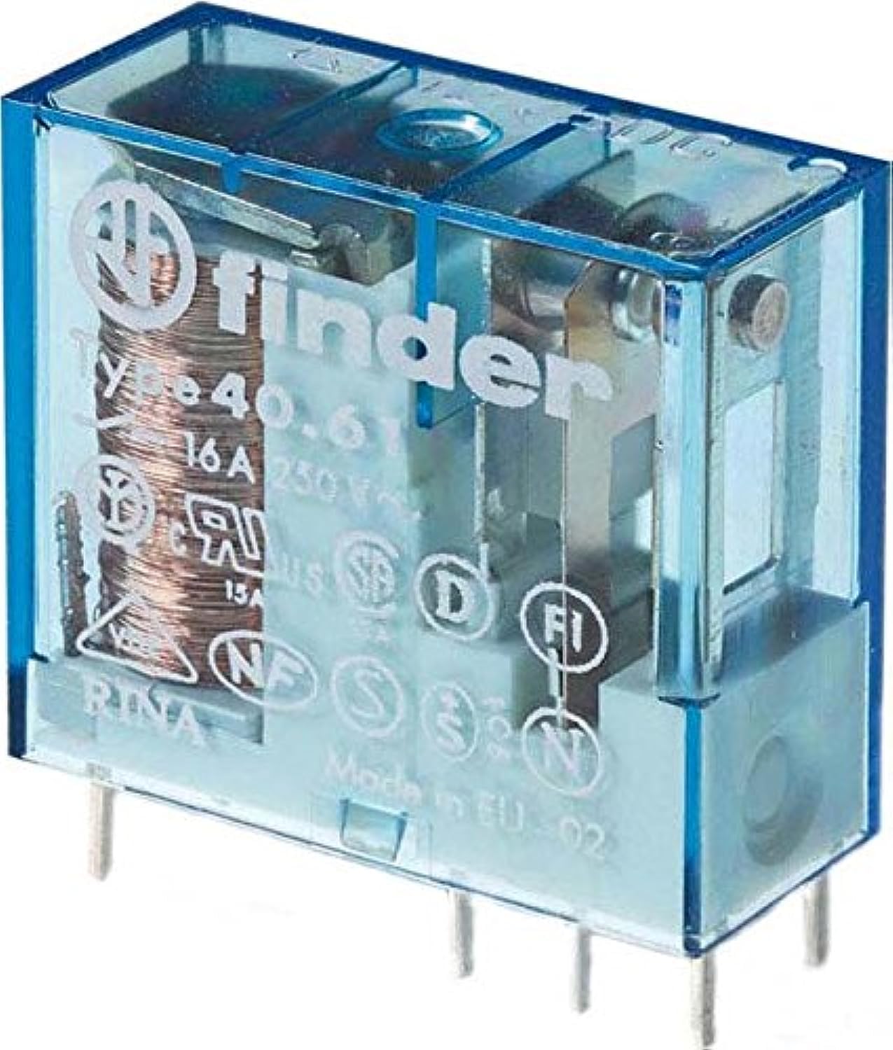 Finder Mini Relays 40 Series, 5 mm, 1 Switch, 16 A, 12 vdc