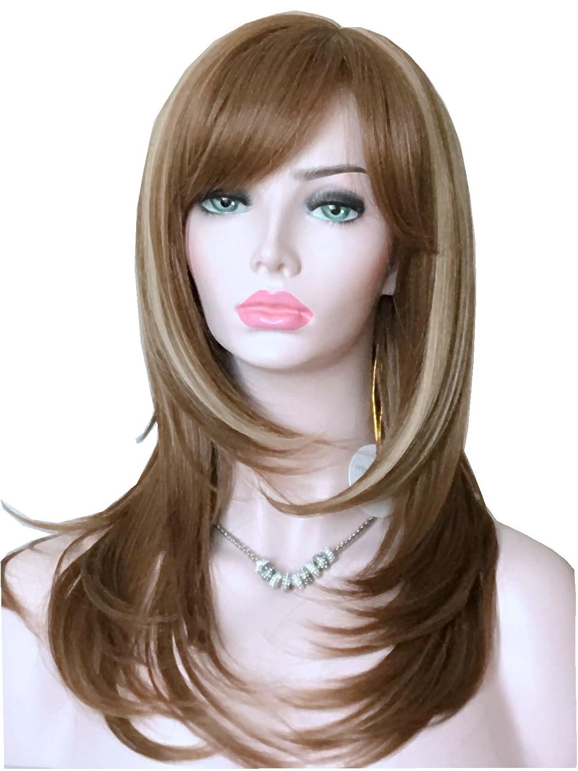 Amazon Com Wigbuy Long Layered Shoulder Length Synthetic Hair