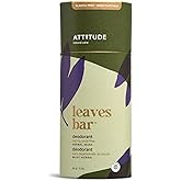 ATTITUDE Natural Deodorant, Aluminum-free, Odor Control & Long Lasting, Nourishing Ingredients, Castor and Jojoba Oils, Baking Soda-free, EWG Verified, For Men and Women, Herbal Musk, 3 Oz