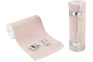 Elastic Bandage Wrap 4PCS Self-Adherent Latex-Free Compression Bandages for Sports Injuries, Wound Care & Joint Support for H