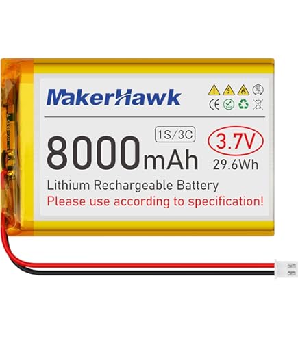 Amazon.com: Liter energybattery 3.7V Lipo Battery 6000mAh