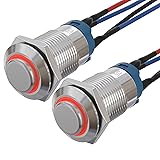APIELE (Pcs of 2) 12mm Momentary Push Button Switch