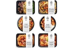 DEN'S HOT DOGS Grumpy Butcher Chef-Crafted Gourmet Meals Sampler: Comfort Classics, 6-pack (10 – 15 oz each) – Premium Prepared Meals & Entrees