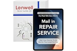 Lenwell Mail-in Repair Service with Original OEM Pull Screen Replacement for iPad 10th Gen 10.9" 2022 Display Digitizer LCD Touch Assembly A2777 A2696 A2757 (Repair Service, no Screen Tools)