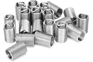 HAPIVIDA 20Pcs Wire Thread Inserts, M12 x 1.5 x 2.5D Stainless Steel Helical Coiled Wire Screw Repair Sleeve Assortment Kit