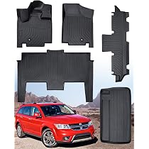 OMAC Semi-Custom Floor Mats & Cargo Liner For Dodge Grand Caravan – 5-Piece Black Set, Rubber/TPE 7 thumbnail image