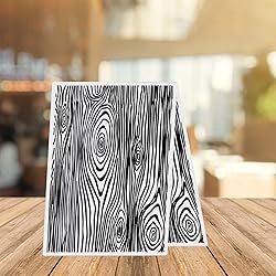 ALIBBON Wood Grain Background Plastic Embossing