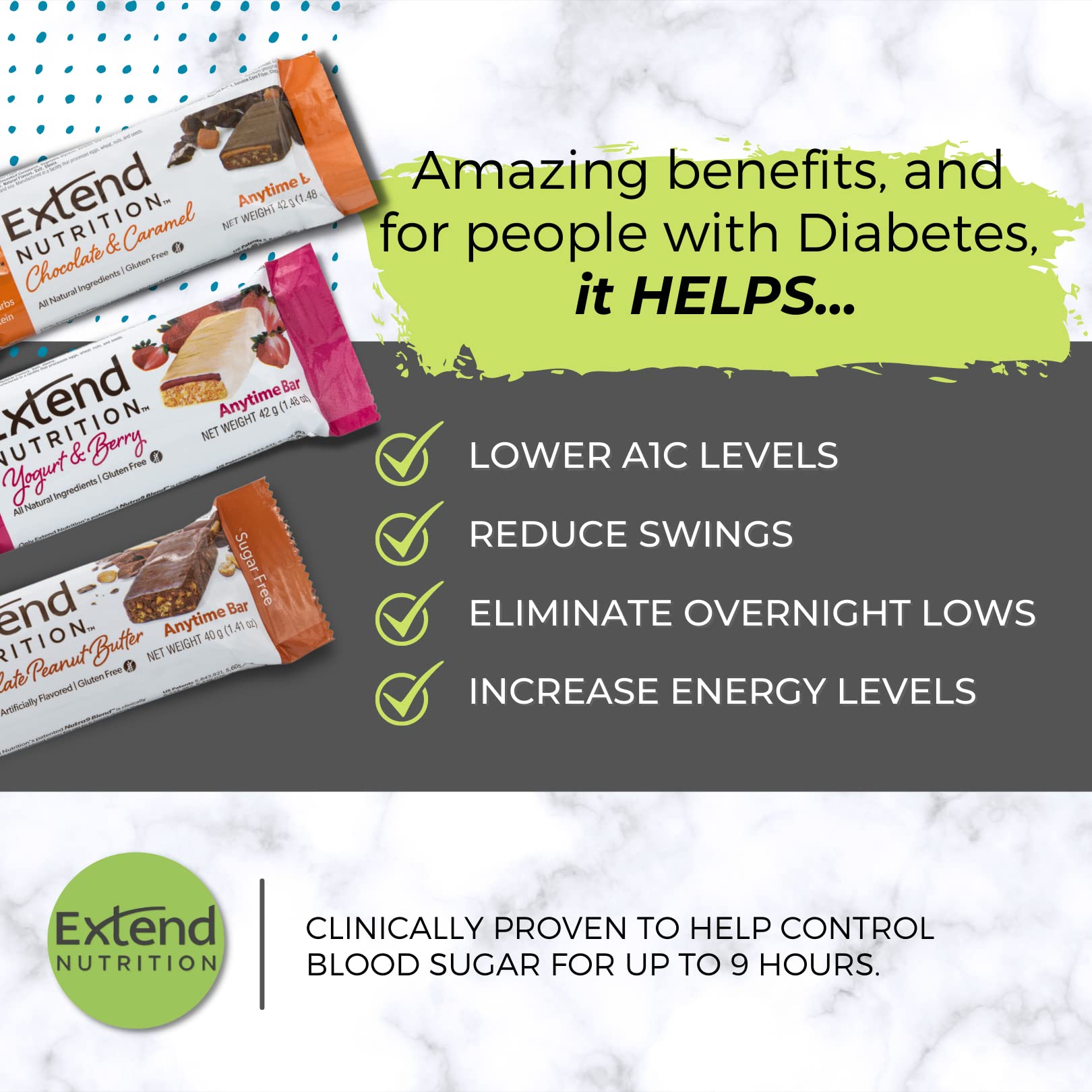 Extend Bar, Chocolate & Caramel, 1.48 oz. Bars (Pack of 15)