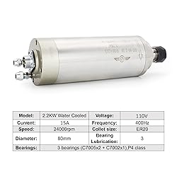 RATTMMOTOR 2.2KW 110V Water Cooled Spindle Motor