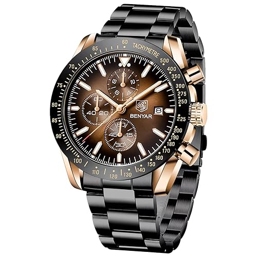 BY BENYAR Watch for Men Analog Quartz Chronograph Waterproof