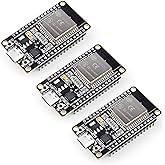 ELEGOO 3pcs ESP-32 Development Board, USB Type-C, 2.4GHz Dual Mode WiFi+4.2G Bluetooth Dual Core Microcontroller for Arduino 