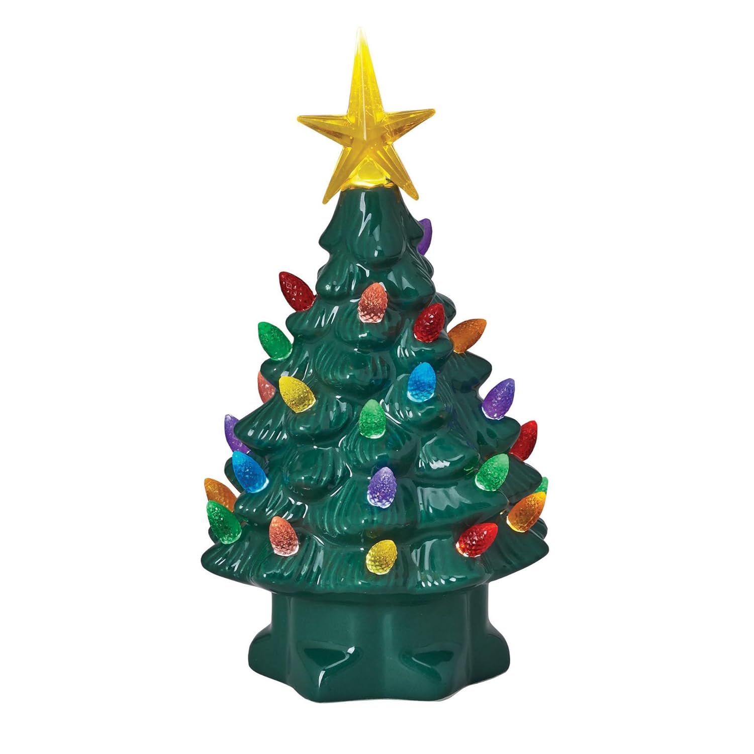 Mr. Christmas 7" Green Lit Nostalgic Christmas Tree Home