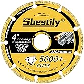 Sbestily Diamond Cut Off Wheel 4 1/2 Inch Carbide Cutting Wheels 4-1/2" x 1/20" x 7/8" Cutting Blade for Metal, Rebar, Steel,