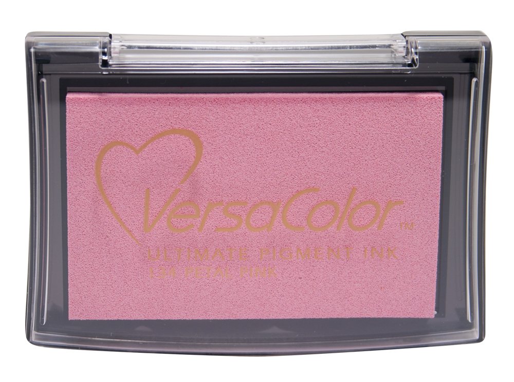 Tsukineko VC134 Versacolor Pigment Ink Pad - Petal Pink,4 x 4 cm