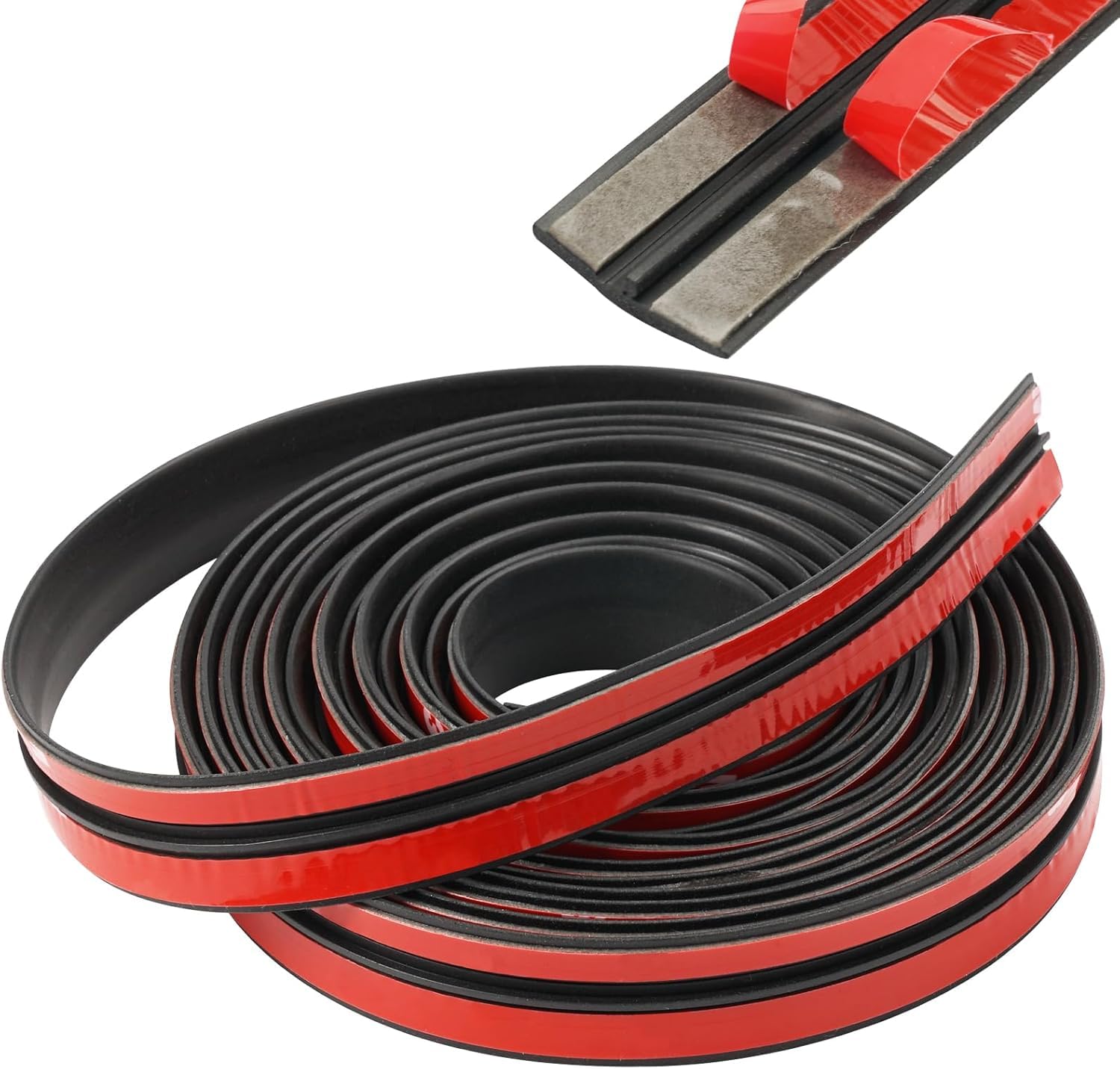 Jinsion 5M/16FT Rubber Sealing Strip, Car Seal Strip, Windshield Weather Rubber Seal, for Car Front Rear Windshield Sliding Doors
