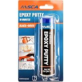 NASCA Steel Reinforced Epoxy Putty, Fast Setting Stick, Grey (2 oz) | High-Strength Two-Part Adhesive Clay, Waterproof &amp; Heat Resistant, Multi-Purpose Repair for Metal, Plastic, Wood, Pipes, Pool
