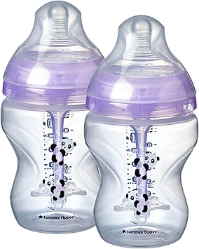 tommee tippee anti colic bottles pink