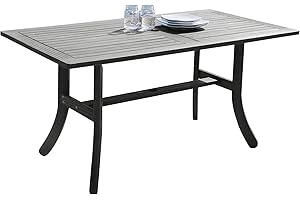 Vifah V1300 Rectangular Wooden Patio Dining Table