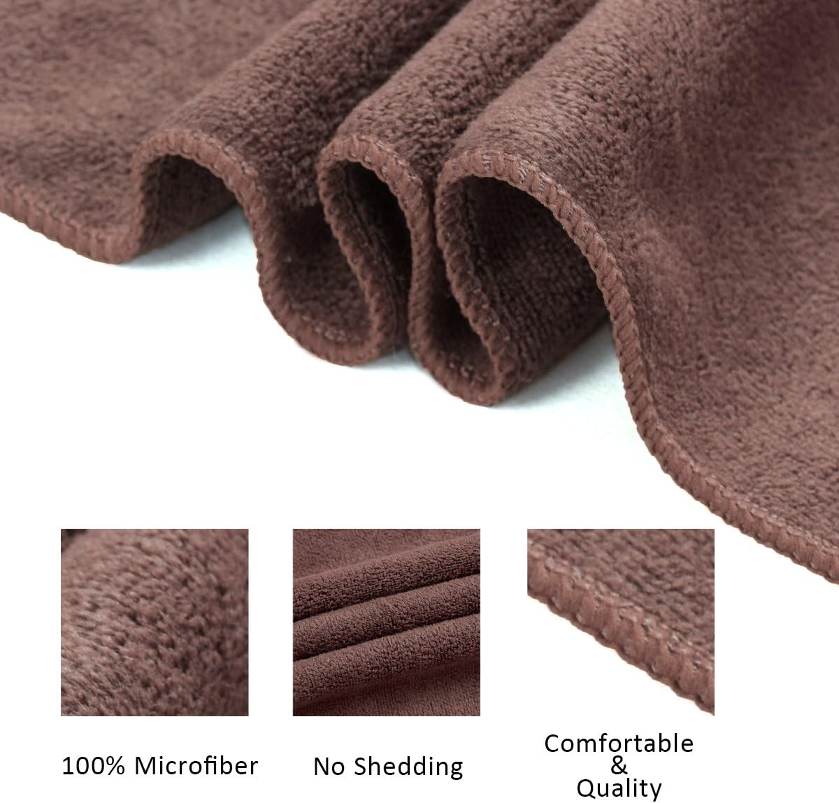 JML Microfiber Bath Towel Sets, 27" x 55" -Extra Absorbent, Fast Drying, Multipurpose for Swimming, Fitness, Sports, Yoga, 6 Pack-Grey: Home & Kitchen