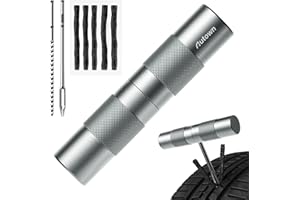 AUTOWN Compact Tire Repair Kit with Plugs Fix Punctures & Plug Flats with Ease - Capsule Style Flat Tire Puncture Repair Kit for Motorcycle, Car, ATV, UTV, Mountain Bike, Etc