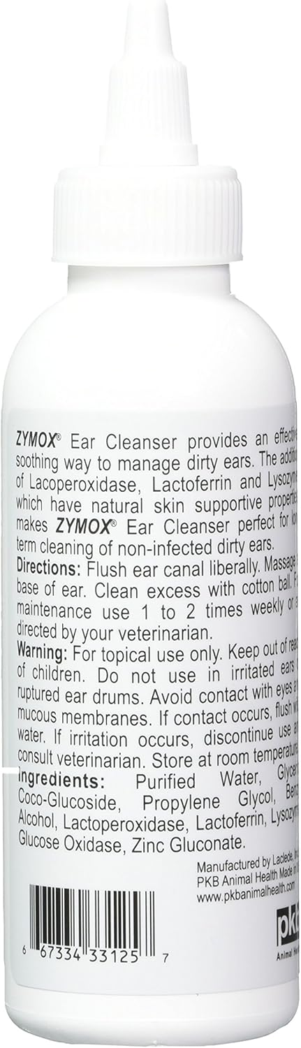 Zymox Ear Cleanser With Bio-Active Enzymes, 4 oz. : Pet Ear Care Supplies : Pet Supplies