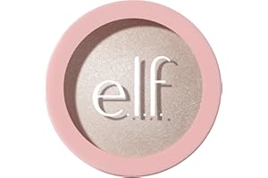e.l.f. Halo Glow Silky Powder Highlighter, Long-Lasting Luminous Face Finish, Cake-Resistant With Micro-Shimmer, Vegan & Crue