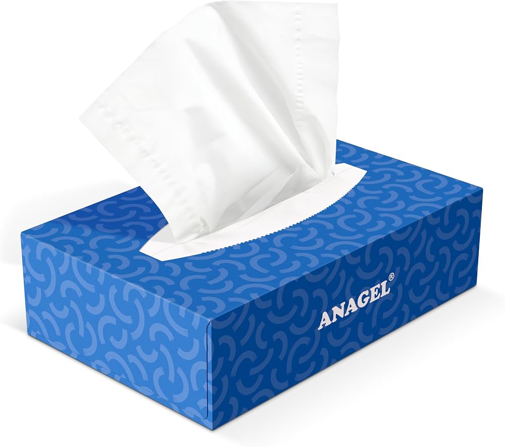 ANAGEL 36 x Boxes 100 Luxuriously Soft White Facial Tissues 2 Ply