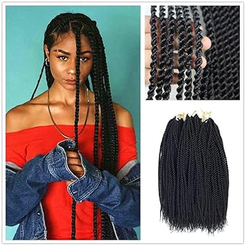 Buy Jinxiu 18inch 1b 18inch Mambo Twist Crochet Braids Human