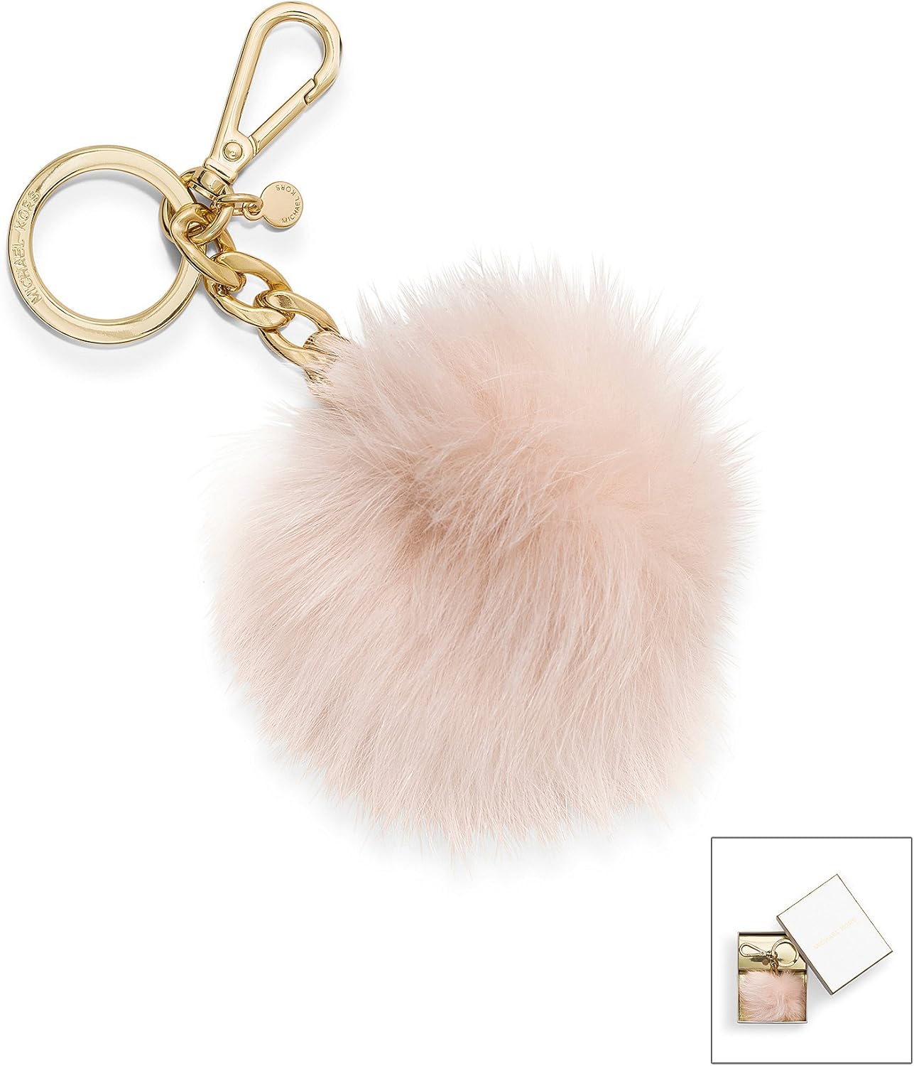 michael kors fur pom pom