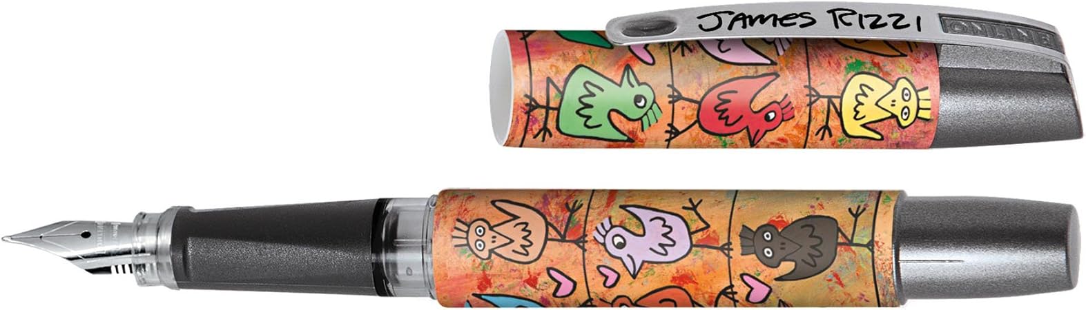 Amazon オンライン 万年筆 F 細字 キャンパス ジェームズ リズィ バード 両用式 正規輸入品 文房具 オフィス用品 文房具 オフィス用品