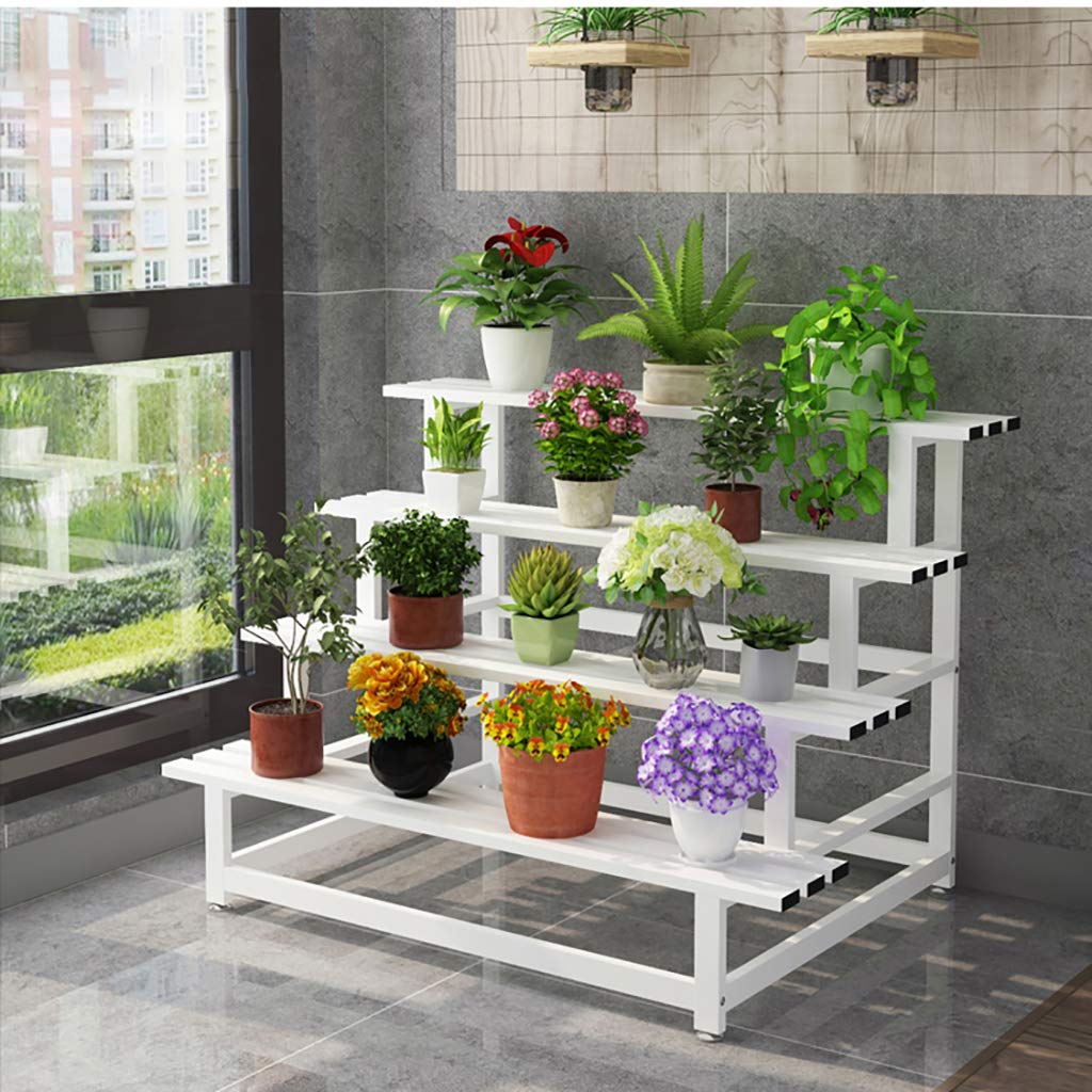 Soporte de Planta de Metal de Estilo Escalera de 4 Niveles ...