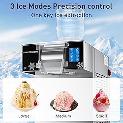 Fajiduo Snowflake Ice Machine, 440lbs/24H