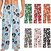 ElYIECD Custom Pajamas Pants with Photo for Men Women:Made in USA Personalized Pajama Trousers,Gifts for Wife Husband