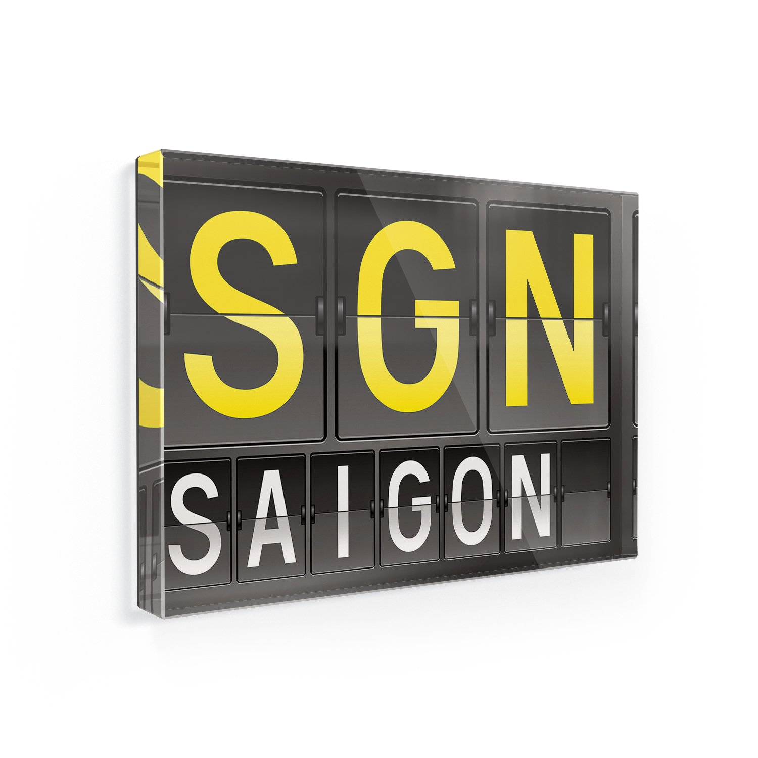 Imán para nevera SGN aeropuerto código para Saigon - Neonblond ...