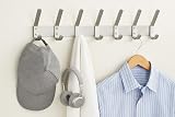 SISI UK Aluminum Double Hat and Coat Hanger Hooks Pack of 10 view 8