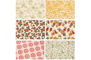 Primst 6PCS Pottery Art DIY Stickers Ceramic Clay Transfer Paper Flower Paper Porcelain Glaze Underglaze Transfers for Pottery Overglaze Enamel Waterslide Decal (Multicolor)