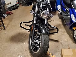 WeiSen Gloss Black Engine Guard Protector Highway
