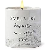 Cituarko Happily Ever After Wedding Candles 2026 Wedding Gifts for Newlyweds Couples, Bride, Groom, Bridal Shower Gifts - Engagement Presents for Bride to Be, Lavender Candle 6 Oz