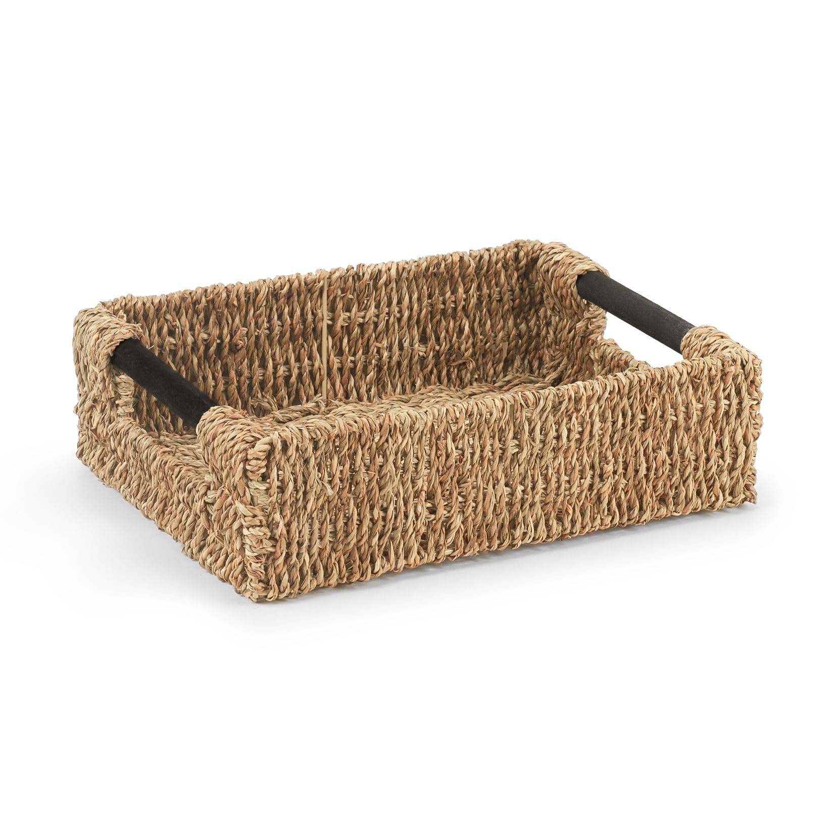 Woodluv Storage Baskets, Storage Baskets for Shelves, Nesting Storage Box Organiser | Shelf Hamper Organiser for Bathroom, Bedroom, Kitchen & Home Office, Medium