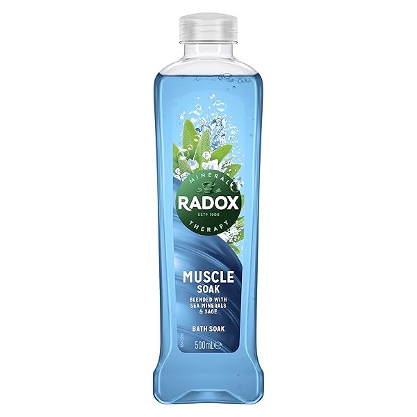 RADOX MUSCLE CLARY SAGE AND SEA MINERALS BATH SOAK, 500 ML